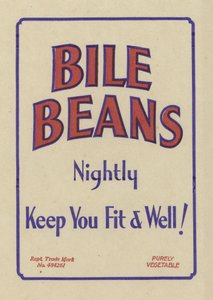 Werbung für Bile Beans von English School