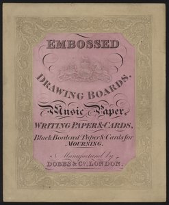 Werbung für Dobbs & Co Papier und Karten von English School