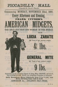 Werbung für Frank Uffners amerikanische Zwerge