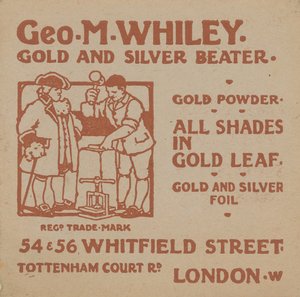 Werbung für George M Whiley