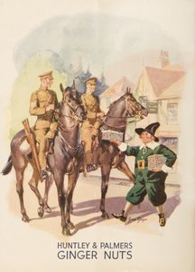 Werbung für Huntley und Palmers Ginger Nuts, 1935