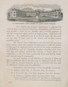 Anzeige für St Marylebone Armenhäuser