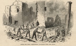 Nach dem Feuer - Wertgegenstände aus den Ruinen bergen