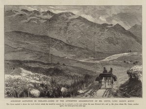 Agrarische Unruhen in Irland, Szene des versuchten Attentats auf Mr. Smith, Lord Sligos Agent von English School