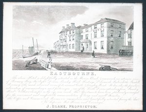 Albion Hotel, Visitenkarte des Inhabers, J Blake