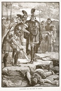 Alexander und der Leichnam des Darius von English School
