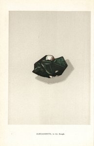 Alexandrit im Rohzustand, aus Edwin Streeter