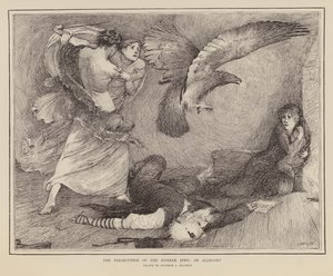 Allegorie der Verfolgung der russischen Juden von English School