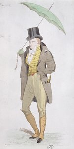 Ein englischer Dandy, um 1802 von English School