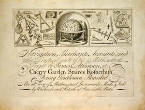 Eine frühe Londoner Handelskarte, ca. 1720