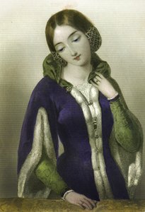 Anne von Böhmen, Königin von Richard II., gedruckt von Henry G. Bohn, 1856 von English School