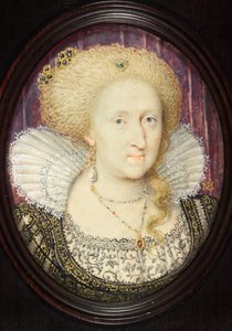 Anne von Dänemark (Aquarell auf Pergament)