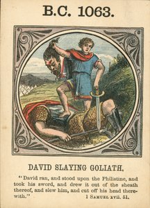 Anno Mundi: 1063 v. Chr., David erschlägt Goliath