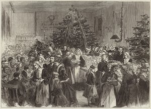 Jährliche Unterhaltung und Preisverleihung vom Weihnachtsbaum im University College Hospital von English School