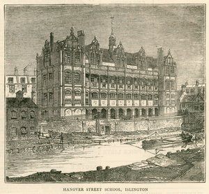Architektur der London School Board: Hanover Street School, Islington, London von English School