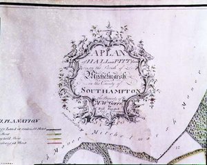 Archiv 5629 Beschreibendes Kartuschenfeld von einer Karte mit der Aufschrift 