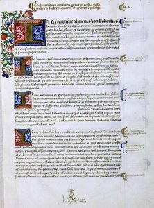 Archiv 9432 f.5 Seite mit Text und illuminiertem Initial 
