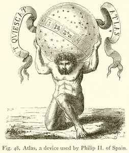 Atlas, ein Gerät, das von Philipp II. von Spanien verwendet wurde