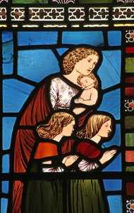 Anwesend bei der Segnung der Kinder durch Christus