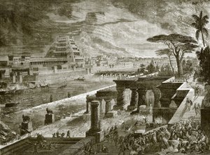 Babylon erobert durch die Armee von Kyros dem Großen von English School