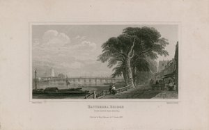 Battersea Brücke, von Cheyne Walk Chelsea von English School