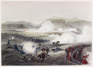 Schlacht von Kars (kolorierte Gravur)