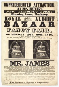 Basar und Fancy Fair, 20. November 1848