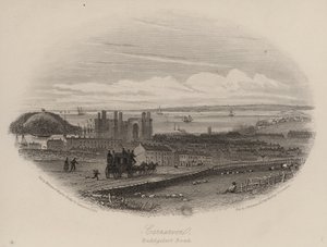 Beddgelert Road, Caernarfon, Nordwales (Gravur) von English School