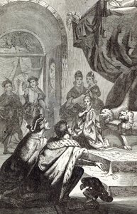 Verlobung der französischen Prinzessin mit Richard II., Illustration aus 