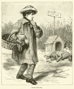 Vorsicht vor dem Hund (Gravur)