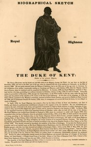 Biografische Skizze Seiner Königlichen Hoheit des Herzogs von Kent, Vater Ihrer jetzigen Majestät