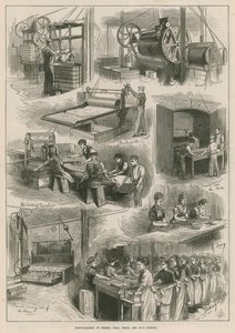 Keksherstellung in der Fabrik von Messrs Peak, Frean und Co. von English School