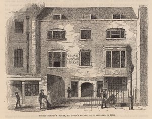 Bischof Burneys Haus, St. Johns Square, Clerkenwell von English School