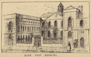 Blue Coat Hospital (Gravur) von English School