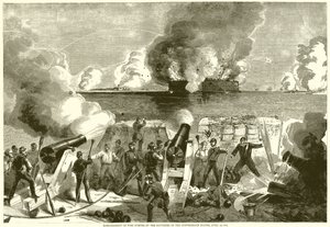 Beschuss von Fort Sumter durch die Batterien der Konföderierten Staaten, 13. April 1861 von English School