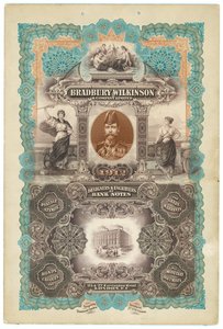 Bradbury Wilkinson & Co, Designer und Graveure von Banknoten von English School