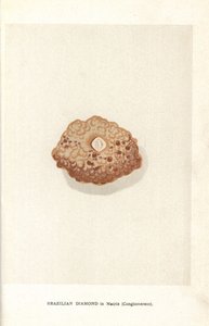 Brasilianischer Diamant in der Matrix (Konglomerat), aus Edwin Streeter