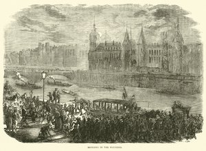 Einbringen der Verwundeten, November 1870 von English School