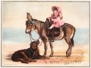 Britische Weihnachtskarte von English School