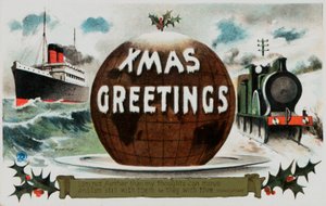 Britische Weihnachtskarte von English School