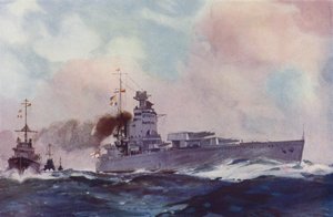 Britisches Schlachtschiff der Nelson-Klasse von English School
