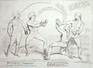 Brunswick triumphierend! veröffentlicht von J. Aitken im Jahr 1789 von English School