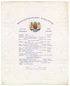 Konzert im Buckingham Palace, 23. Juni 1869 von English School