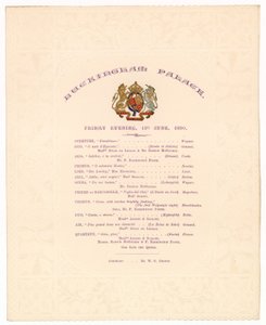 Konzert im Buckingham Palace, 13. Juni 1890 von English School