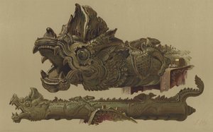 Burmesische Kanone aus Mandalay (Chromolitho)
