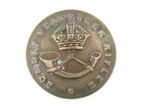 Knopf, Bombay Volunteer Rifles, 1901-1947