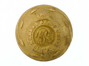 Knopf, Madras Staff Corps, 1861-1876 von English School