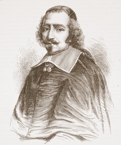 Kardinal Mazarin (aus einem Porträt in der Galerie von Versailles), Illustration aus The History of Protestantism von James Aitken Wylie, veröffentlicht 1878 von English School