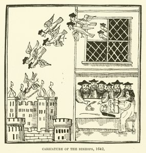 Karikatur der Bischöfe, 1642 von English School