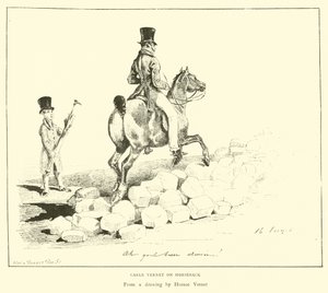 Carle Vernet zu Pferd von English School